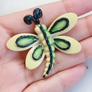 Vintage 1950s BSK Grüne Schmetterling Brosche - Gold Schmetterling Brosche - Statement Brosche - Geschenk für Sie - Schmetterling Pin