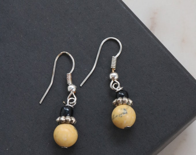 Vintage Bead Dangle Earrings