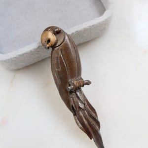 Vintage Parrot Bird Brooch