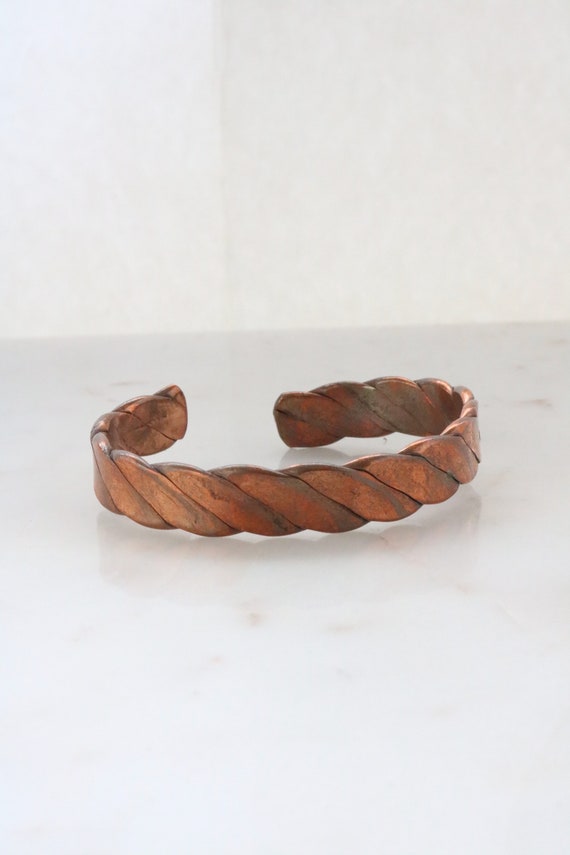 Vintage Copper Cuff Bracelet - image 3