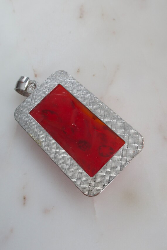 Large Murano Millefiori Art Glass Rectangle Pendant … Gem