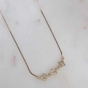 Vintage Rhinestone Geometric Necklace image 3