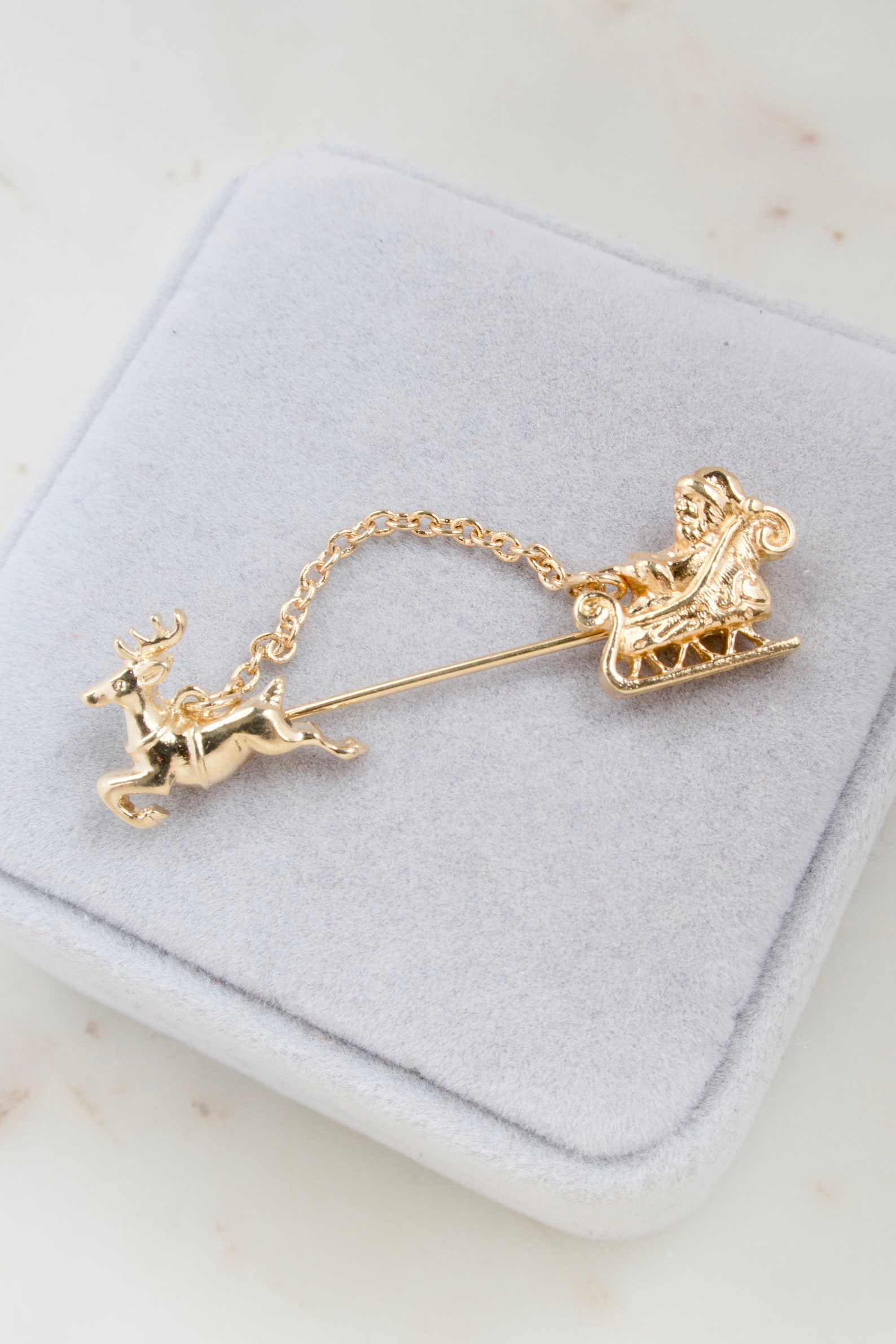 Vintage 1983 Avon Sleigh Chatelaine Stick Pin Christmas Etsy