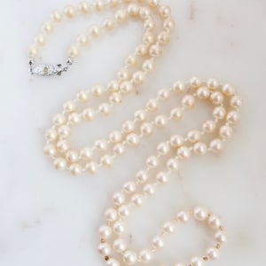Vintage Pearl Bead Necklace