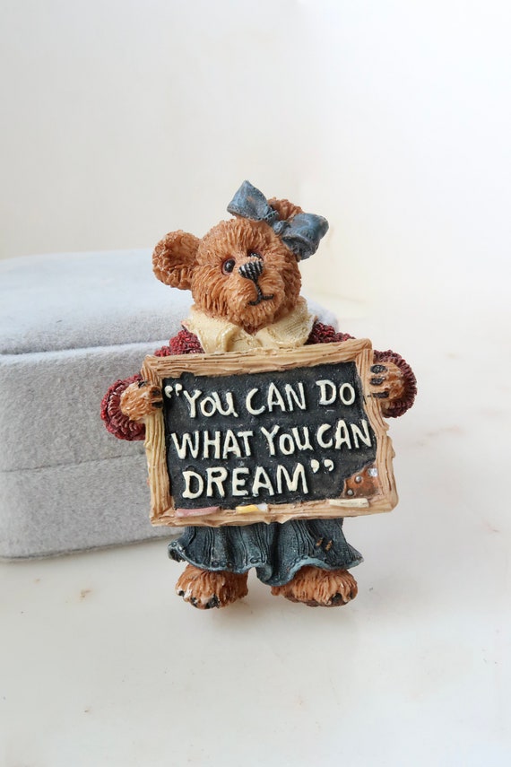 Vintage Boyds Bears You Can Do What You Can Dream Brooch