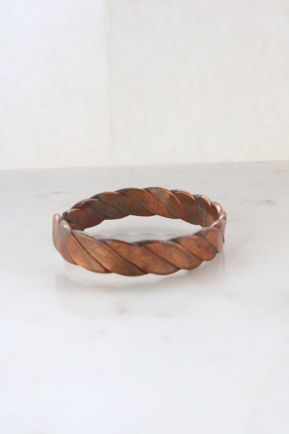 Vintage Copper Cuff Bracelet - image 5