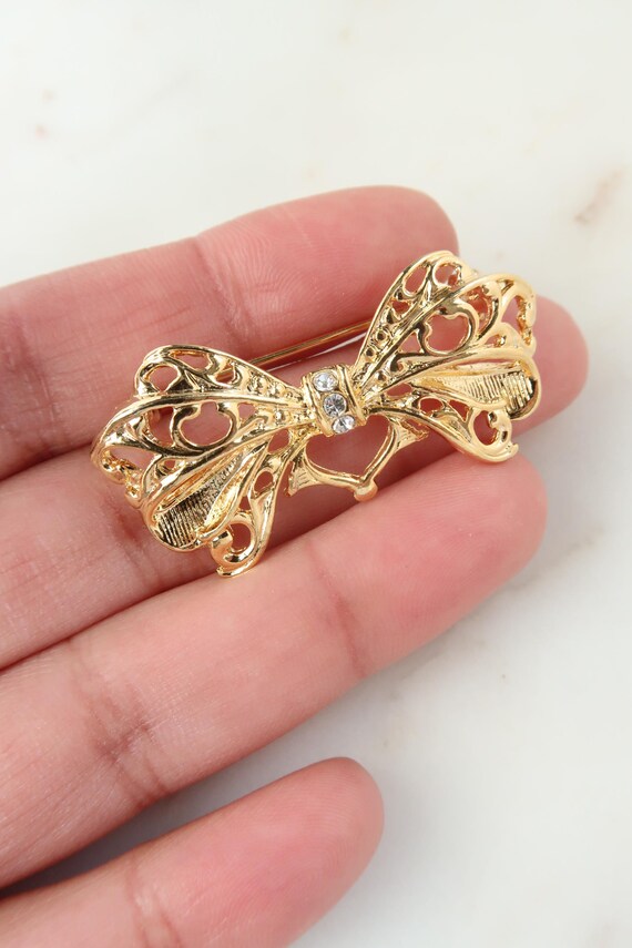 ヴィンテージ フィリグリーゴールドブローチ ヴィンテージブローチ