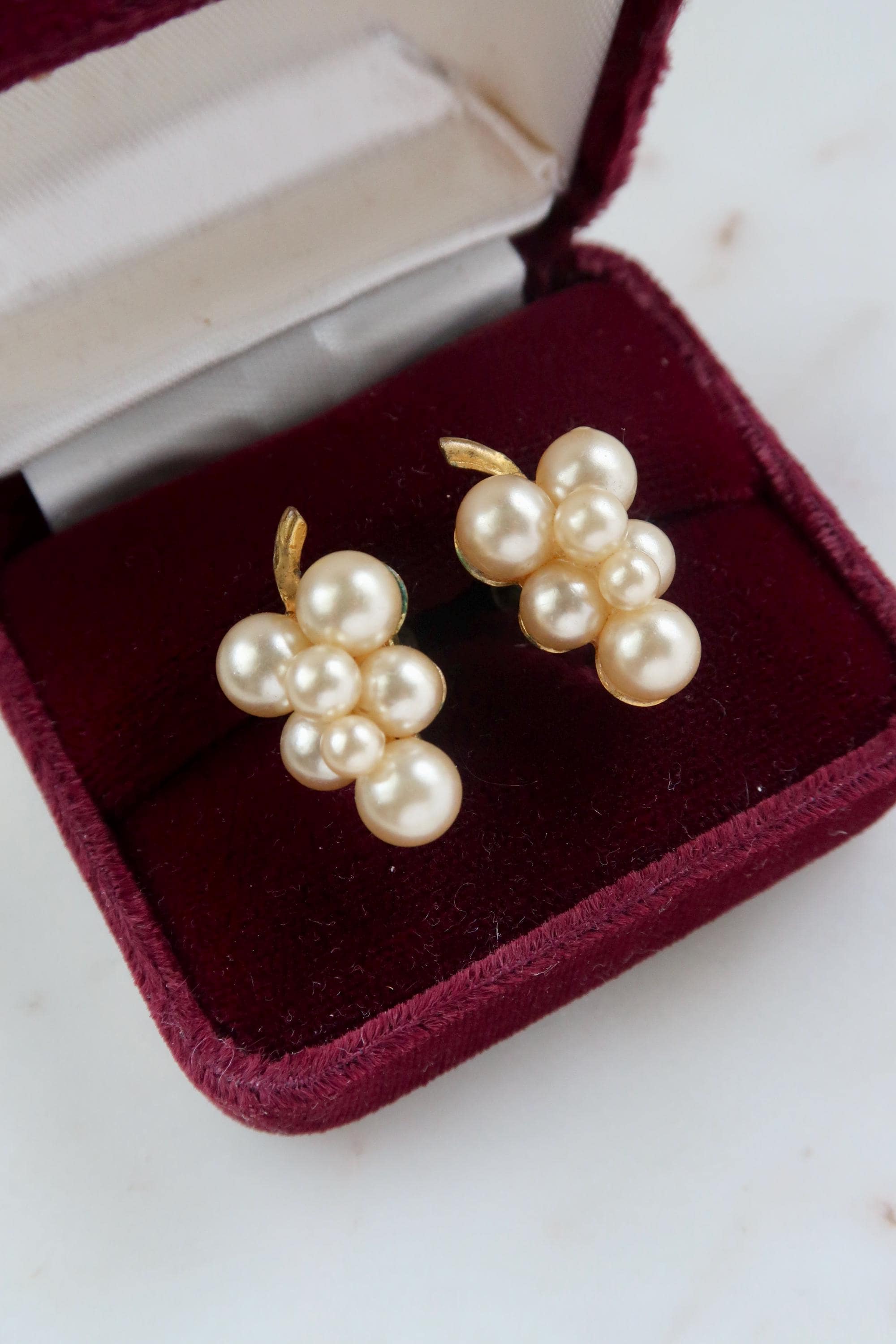 CAMÉE ANCIEN - BOUCLE D'OREILLE VINTAGE & PERLES | BIJOUX CAMEE