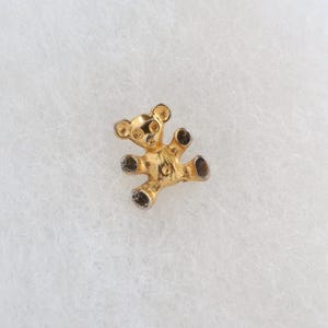 Vintage Gold Teddy Bear Pin