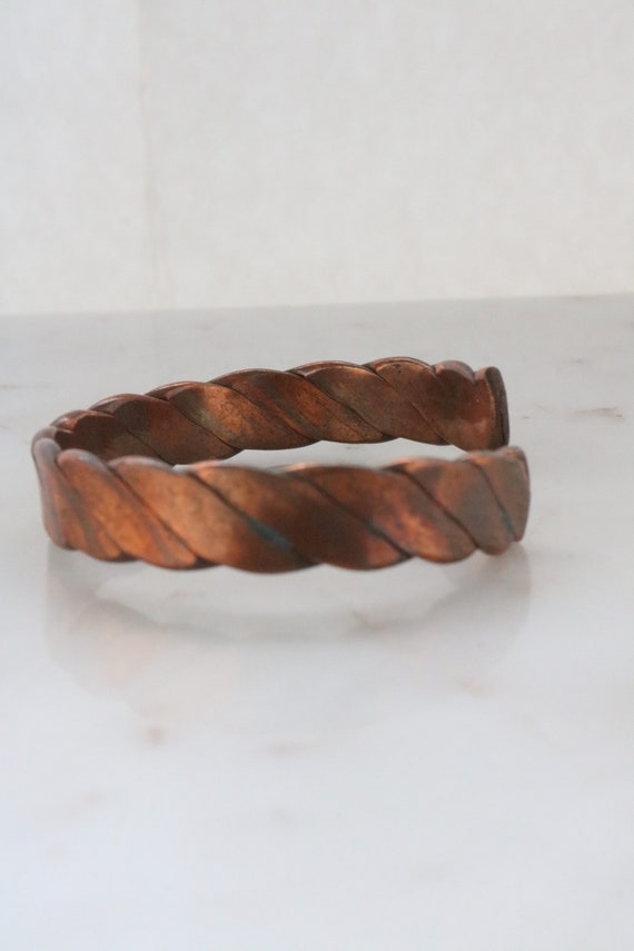 Vintage Copper Cuff Bracelet - image 8