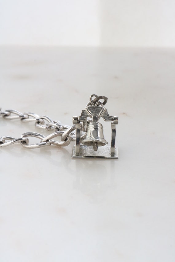 Vintage 1970s Sterling Silver Wells Liberty Bell … - image 1