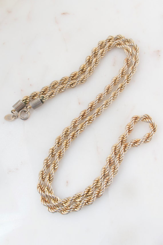 Vintage Les Bernard Gold Chain Necklace