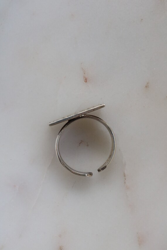 Sterling Silver Square Ring - Geometric Ring - Si… - image 9