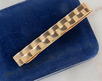 Vintage Destino Austria Gold Geometric Tie Bar