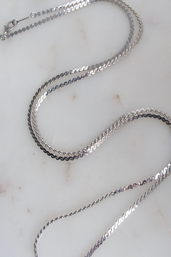 Monet | Jewelry | Vintage Monet Silver Tone Chain Multistrand Statement  Necklace | Poshmark