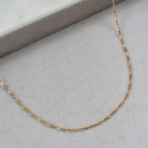 Vintage 1978 Artistry 12k Gold Filled Figaro Chain Necklace
