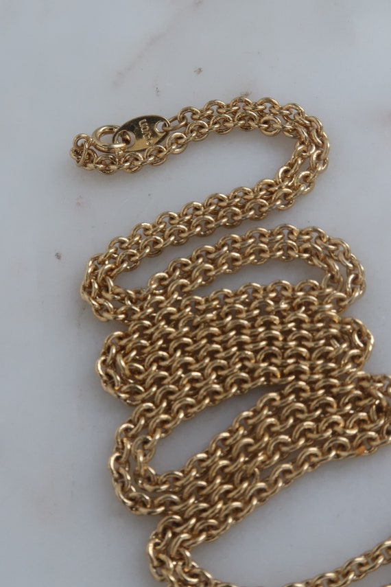 Vintage AVON Heart Pendant Necklace Double Heart … - image 6