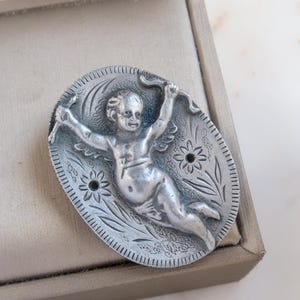 Vintage Torino Cherub Cupid Angel Brooch