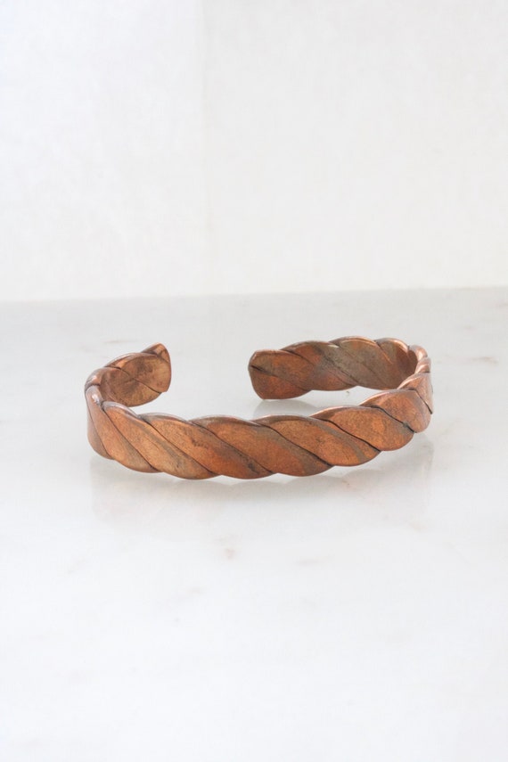 Vintage Copper Cuff Bracelet - image 1