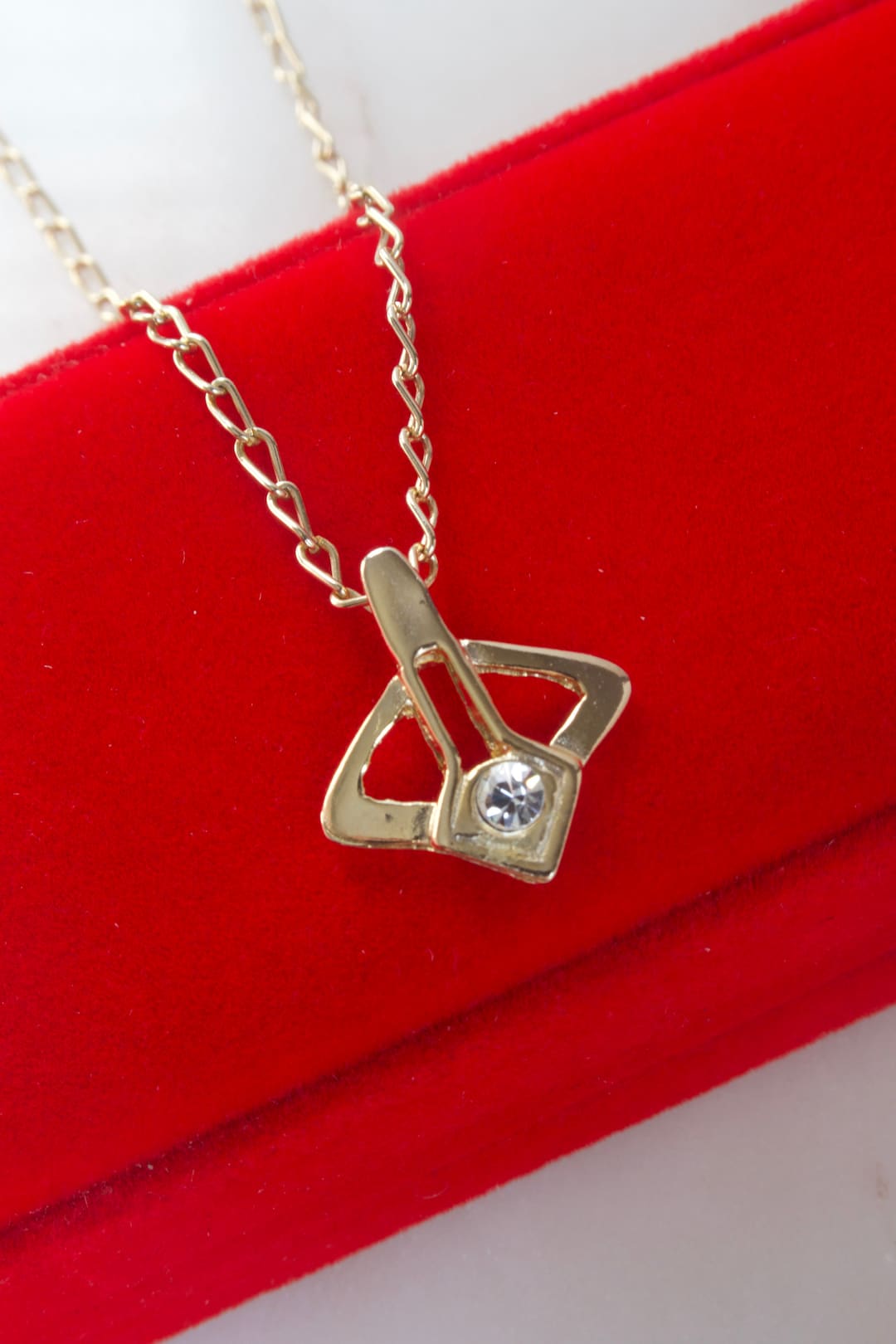 ヴィンテージ インダストリア アルゼンチン ラインストーン ネックレス