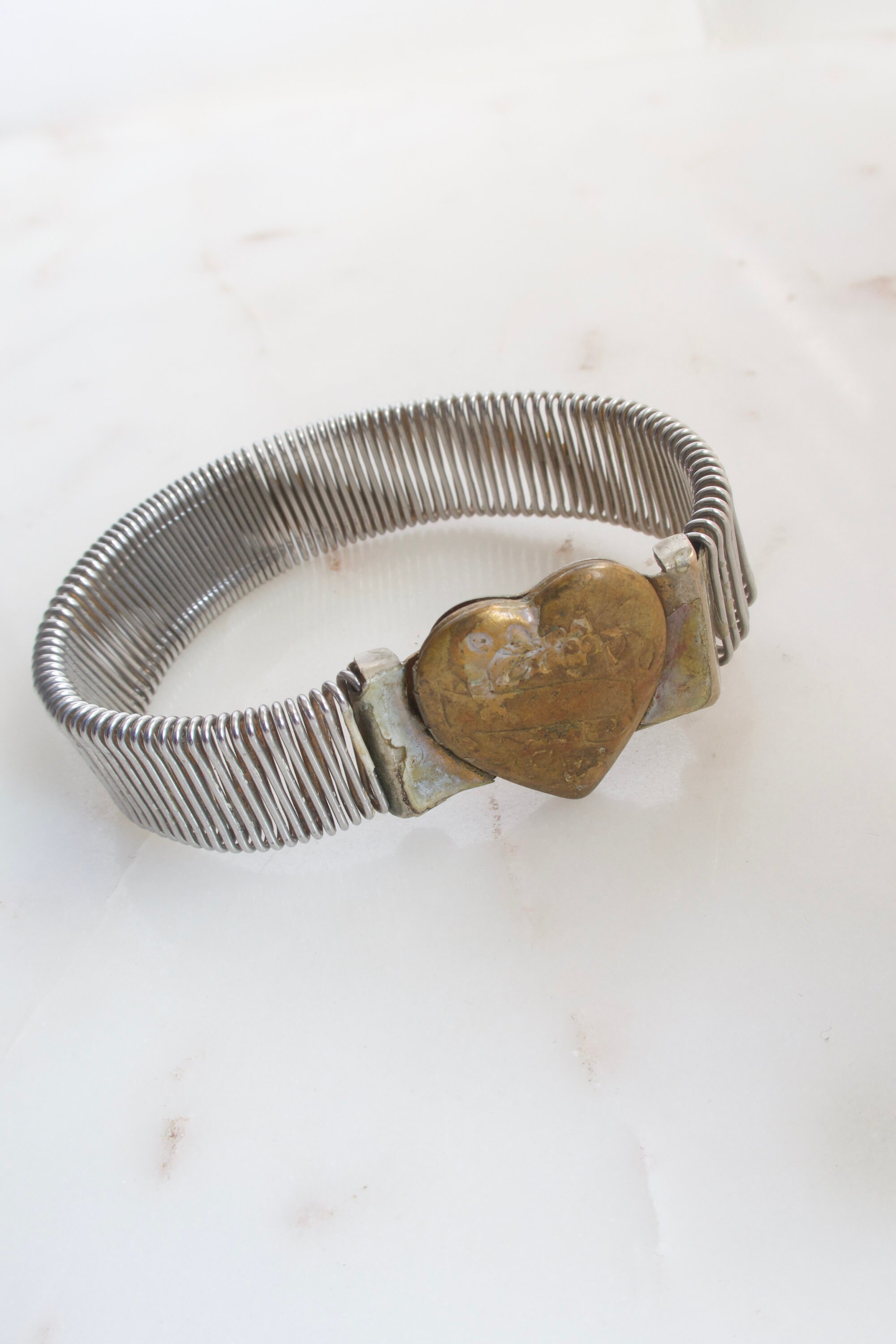 Vintage Heart Locket Bracelet - Etsy 