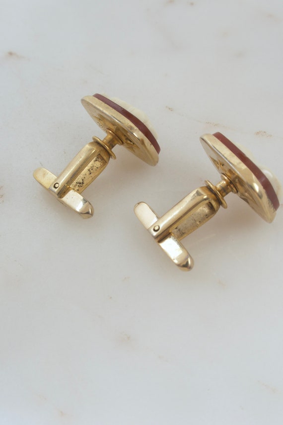 Vintage Hickok USA Roman Soldier Cuff Links - Gif… - image 8