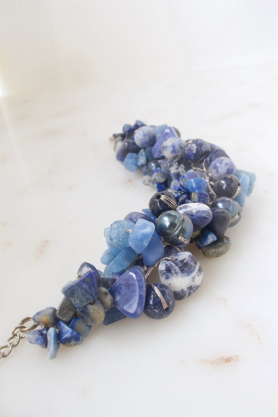 Sodalite Gemstones Bead Bracelet - image 6