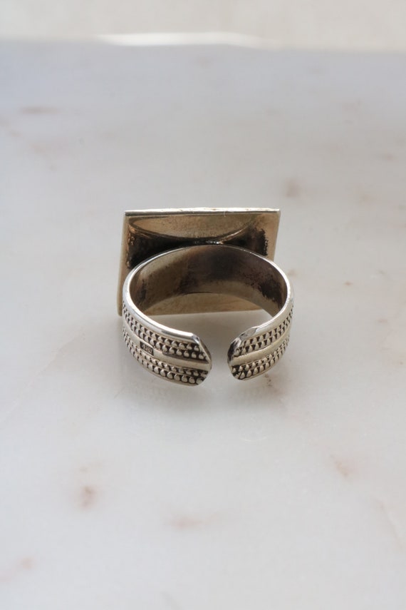 Sterling Silver Square Ring - Geometric Ring - Si… - image 5