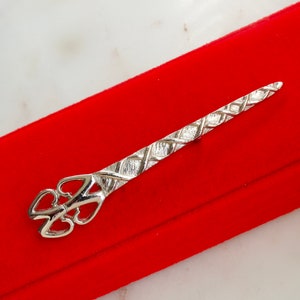 Vintage Silver Bar Brooch