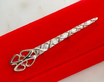 Vintage Silver Bar Brooch