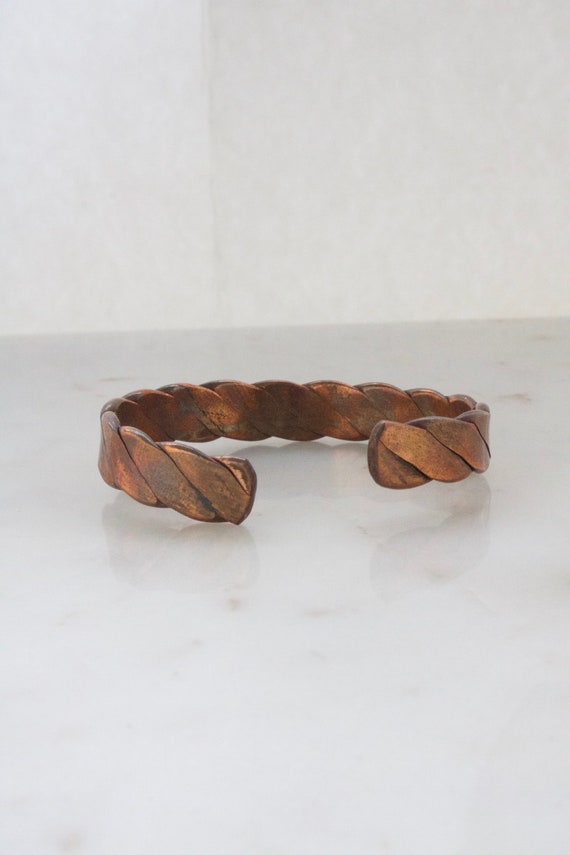 Vintage Copper Cuff Bracelet - image 6