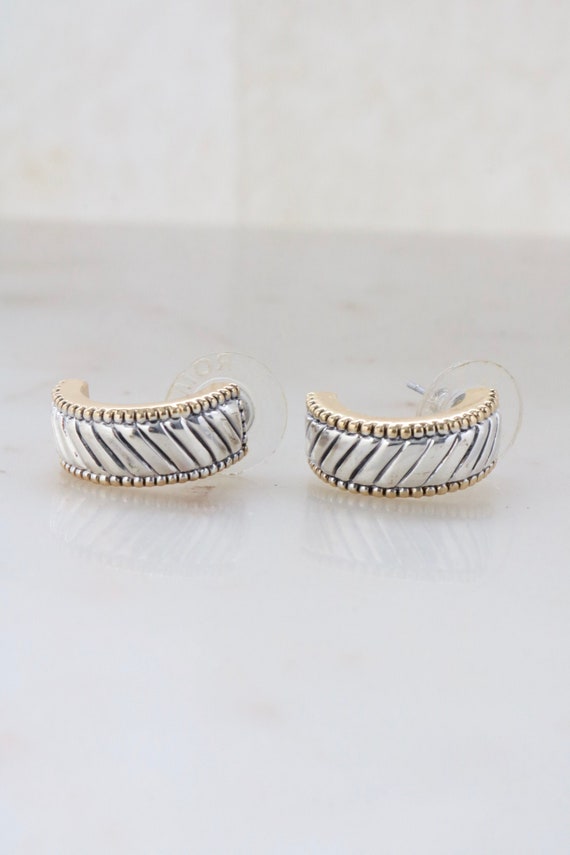 Vintage Roman Half Hoop Earrings