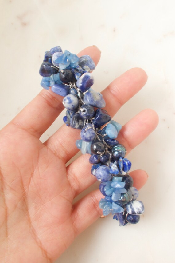 Sodalite Gemstones Bead Bracelet - image 2