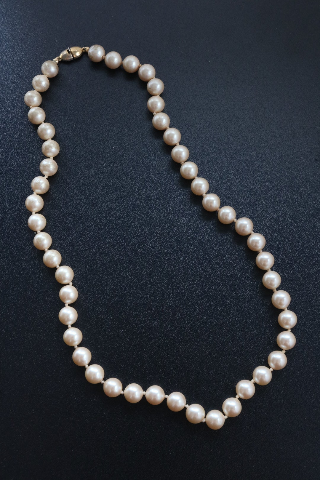 Vintage Monet Faux Pearl Bead Choker Necklace - Etsy