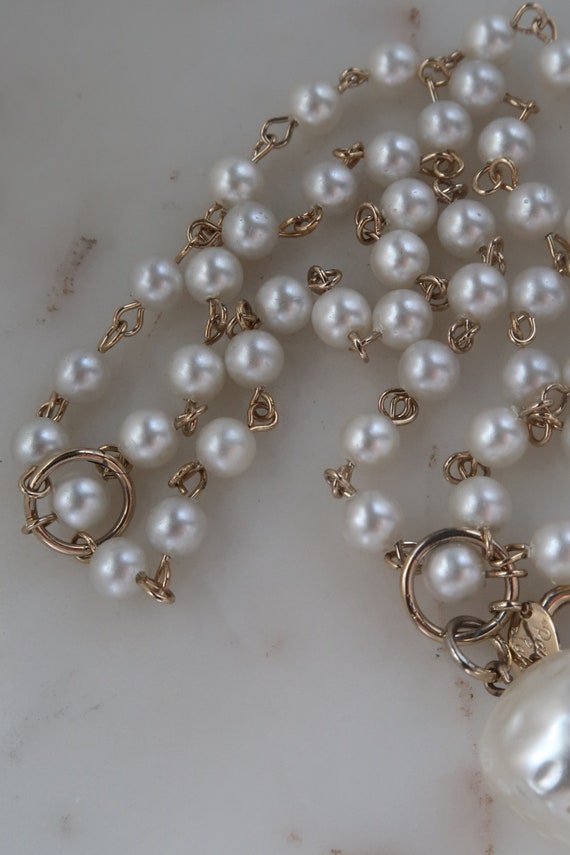 Vintage Park Lane Pearl Multi Strand Bracelet Pea… - image 5