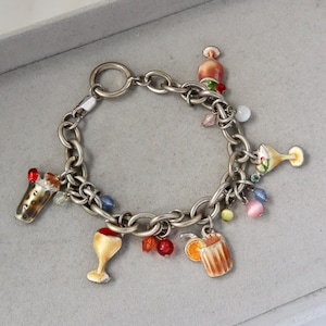 Vintage AJMC Cocktail Charm Bracelet