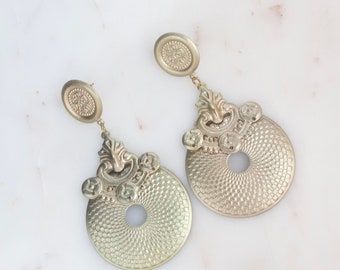 Gold Tone Dangle Earrings