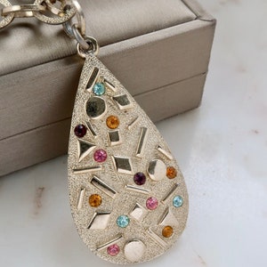 Vintage 1960s Sarah Coventry Sultana Confetti Gold Necklace