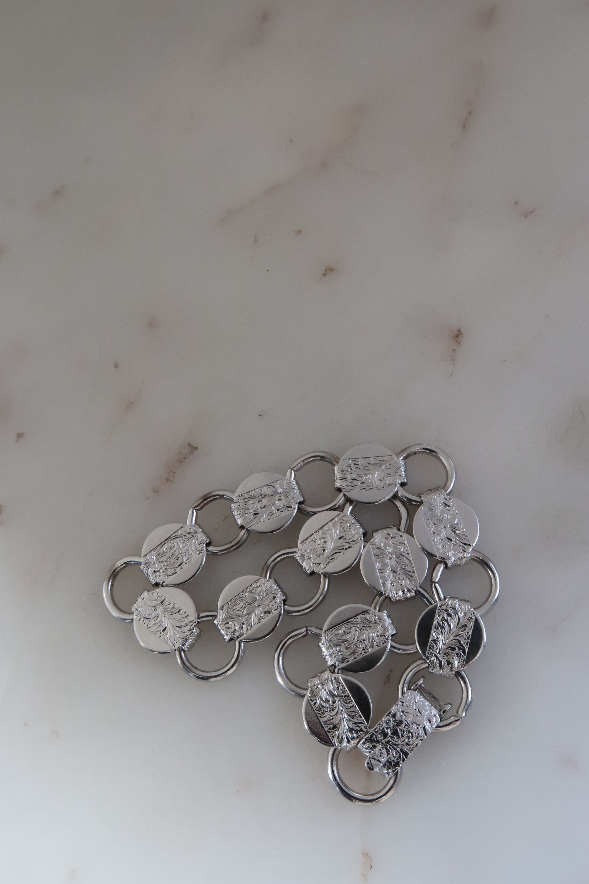 Vintage Sarah Coventry Silver Circle Link Bracelet - Etsy