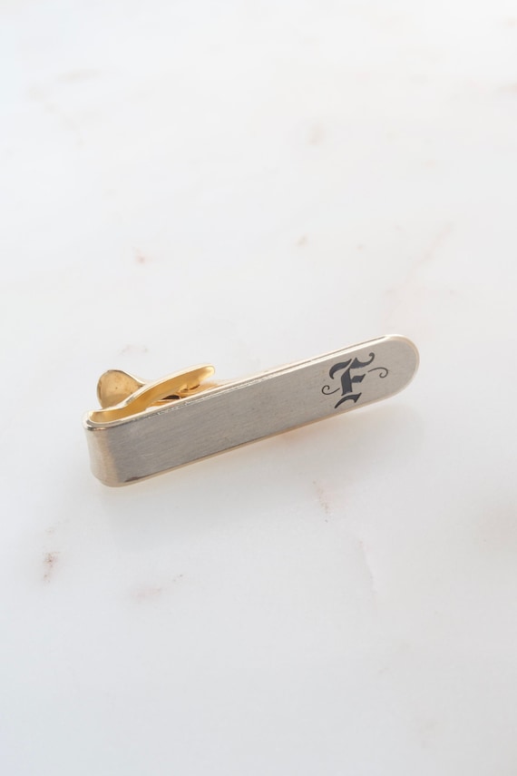 Vintage Hickok USA Initial F Tie Bar Clip