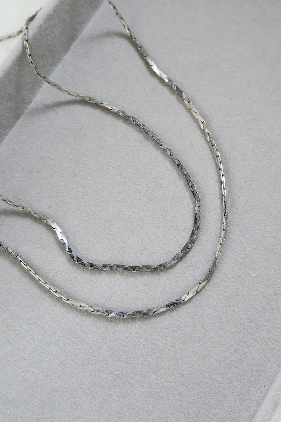 Vintage Silver Chain Necklace