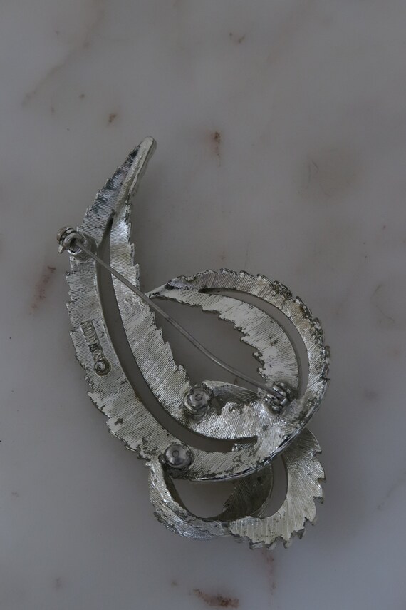 Vintage 1964 Sarah Coventry Large Feather Brooch - image 9