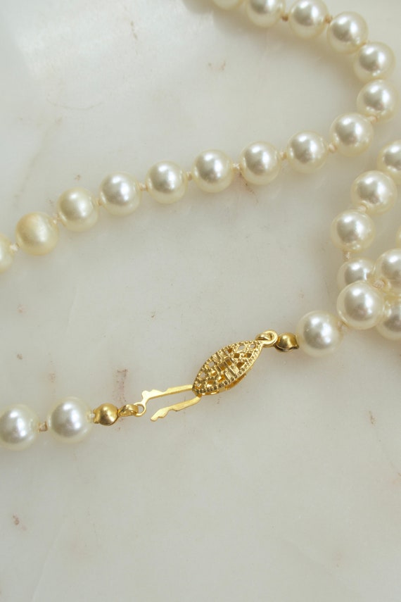 Vintage Pearl Beaded Necklace - image 5