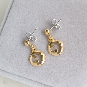 Vintage CORO Gold Dove Dangle Earrings