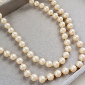 Vintage Pearl Multi Strand Necklace