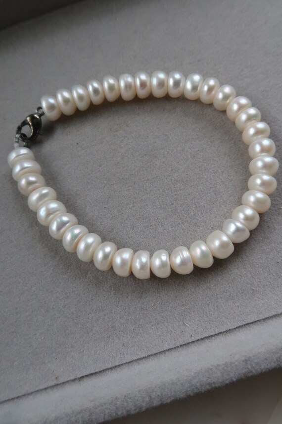 Vintage Freshwater Pearl Beaded Necklace Bracelet… - image 3