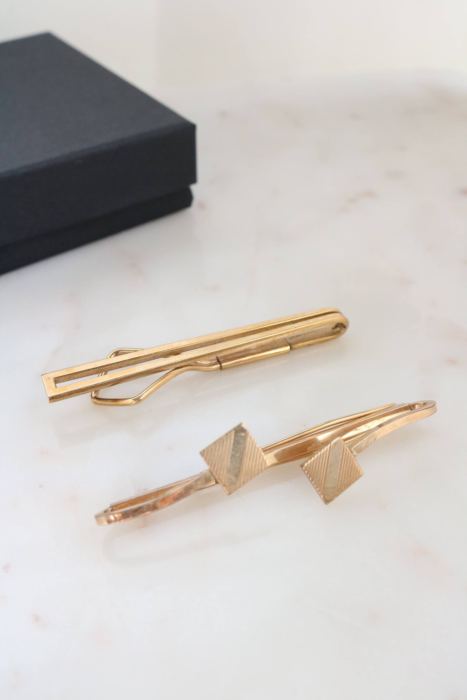 Set of 2 1960's Gold Filled Tie Clips Swank 10k Tie Clip Etsy