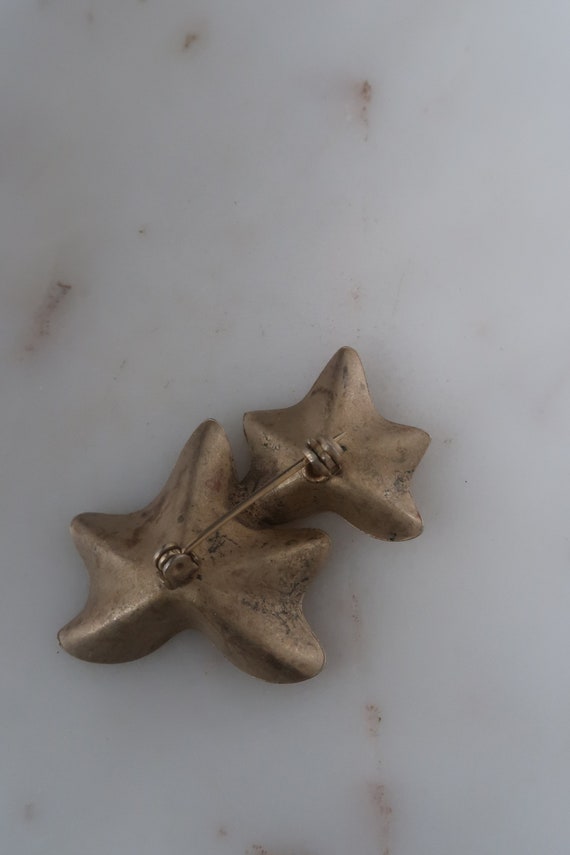 Vintage Gold Starfish Brooch - image 4