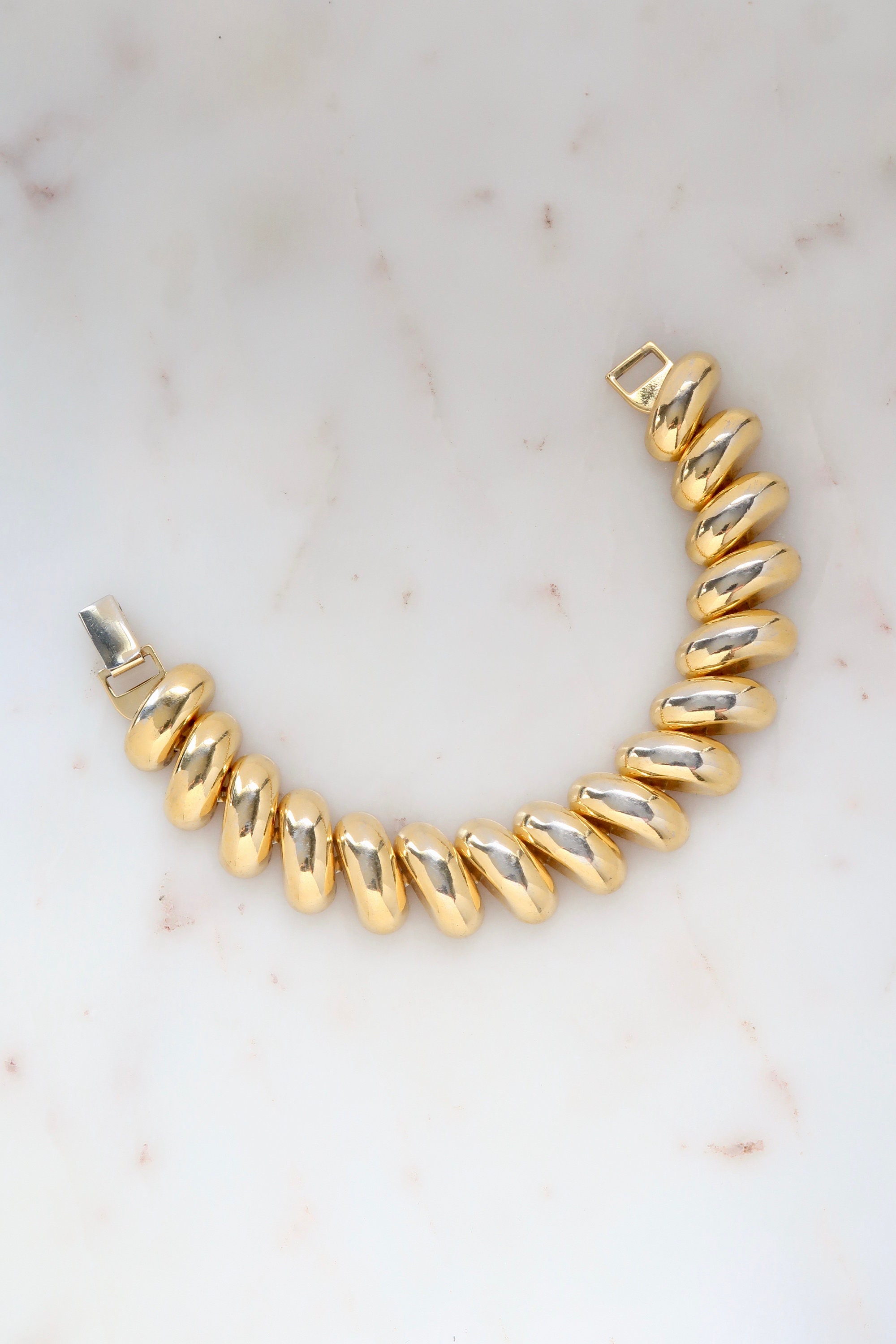 Vintage Napier Gold Link Bracelet Etsy