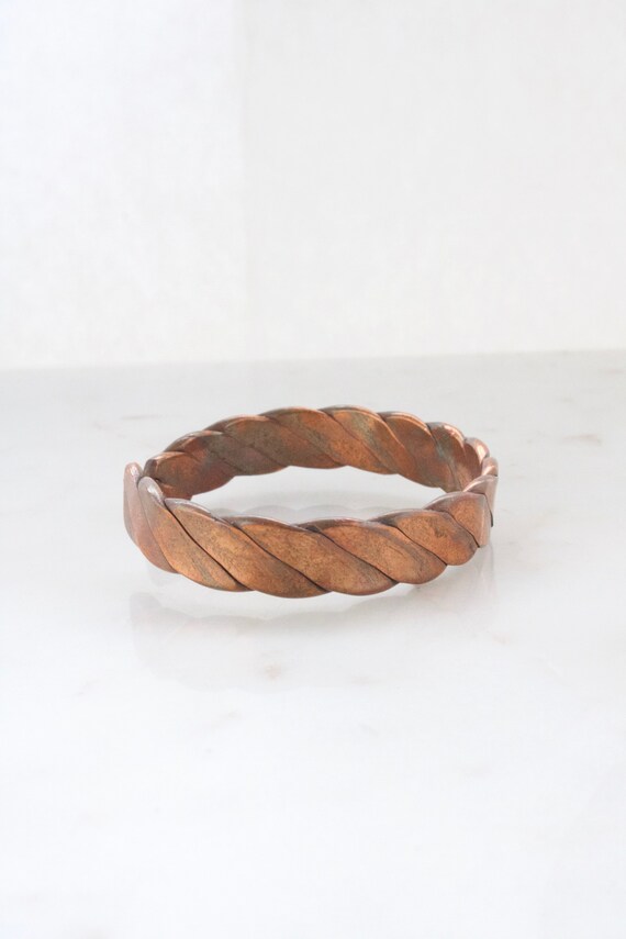 Vintage Copper Cuff Bracelet - image 4